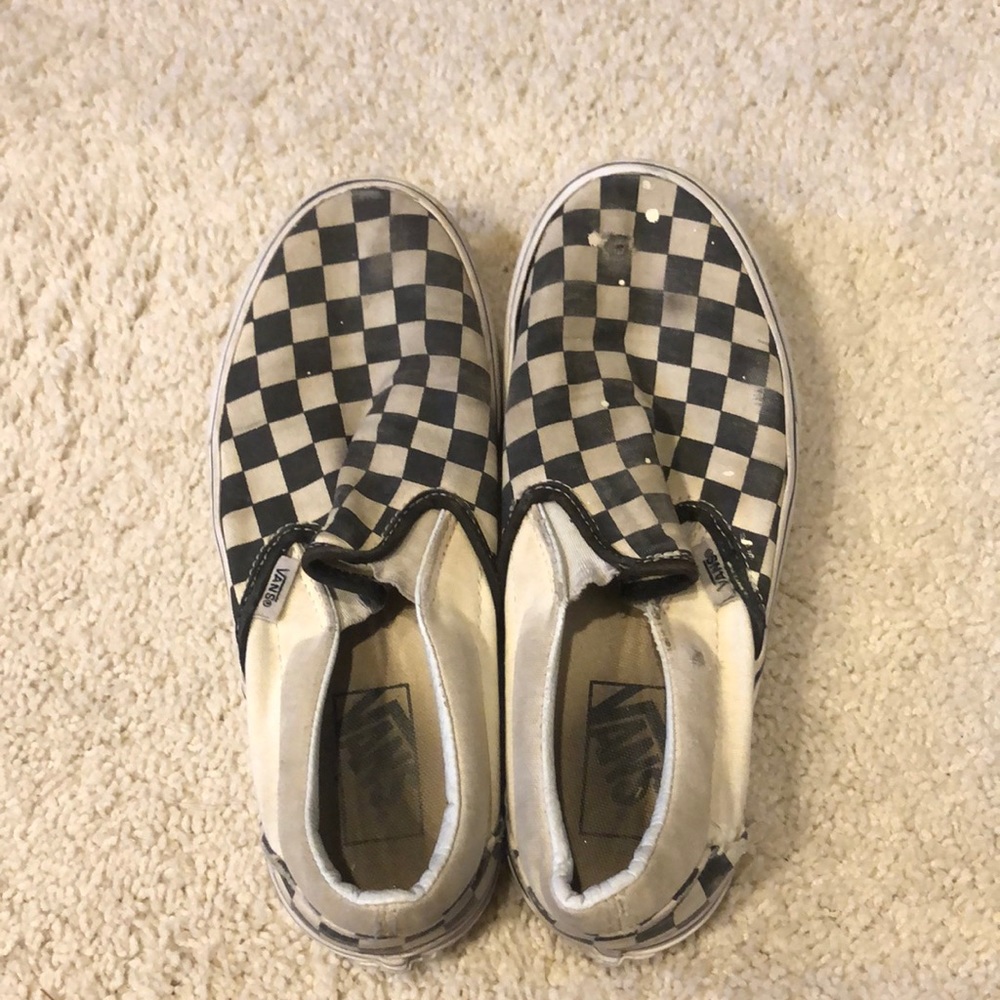 Checkered Platform Vans